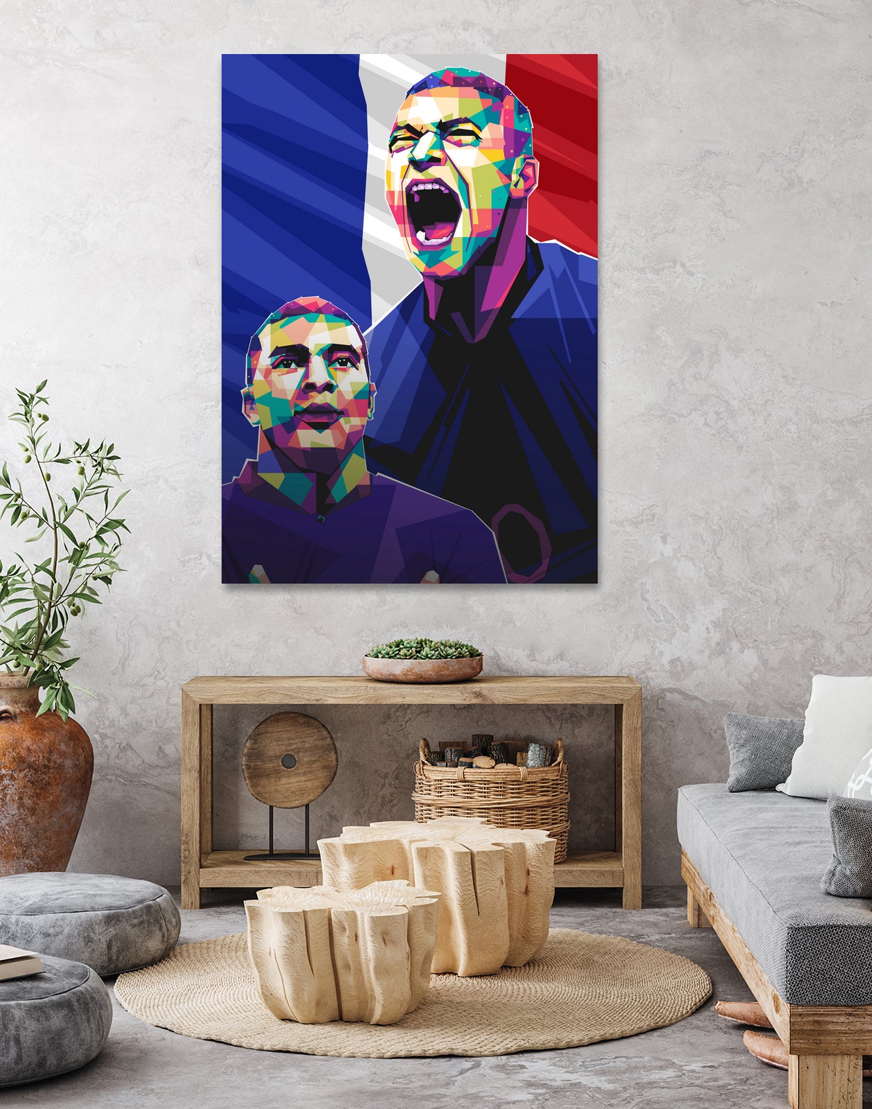 Kylian Mbappe pop art by Asran Vector on GIANT ART