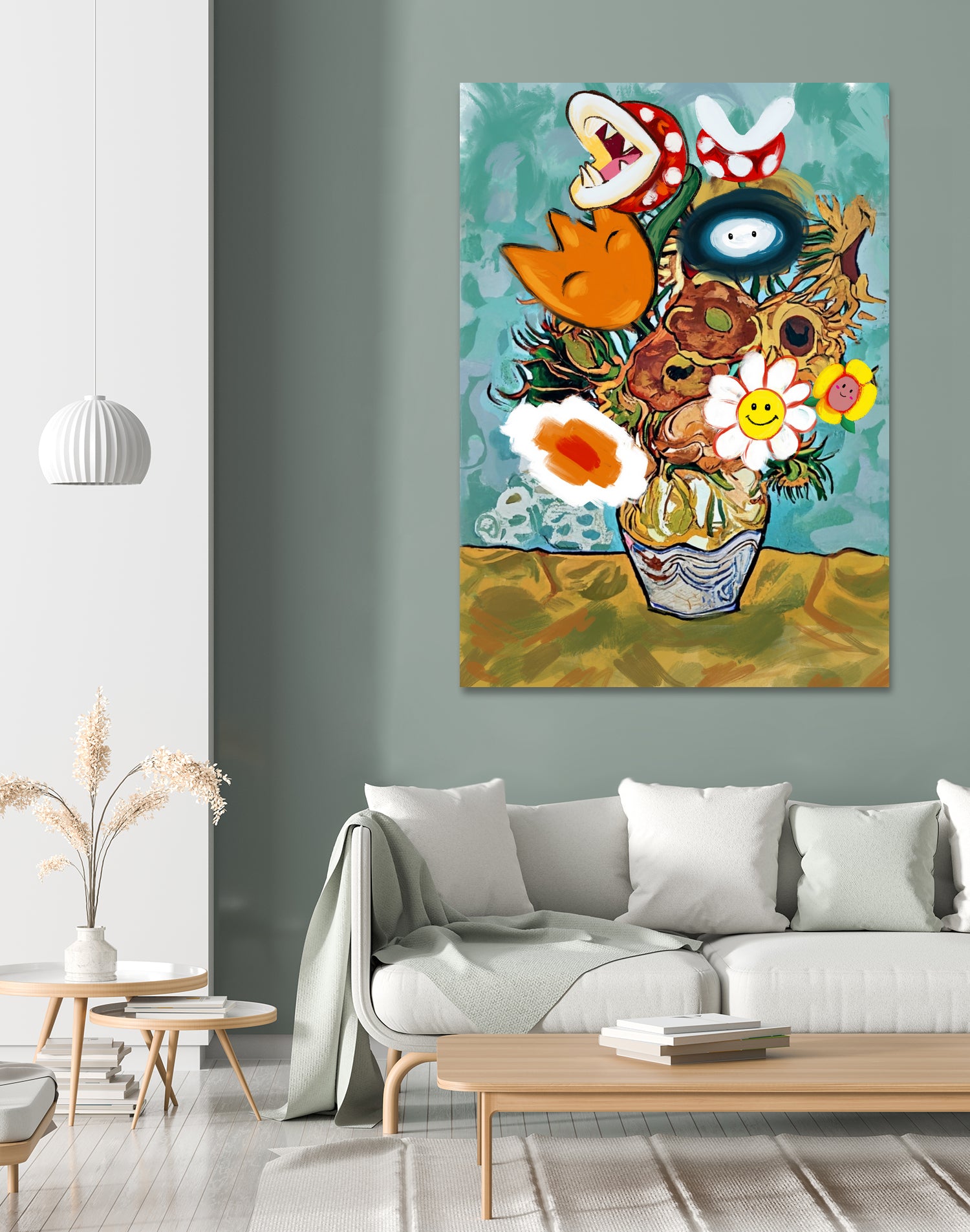Marios Van Gogh Flower Vase by Edson Ramos on GIANT ART
