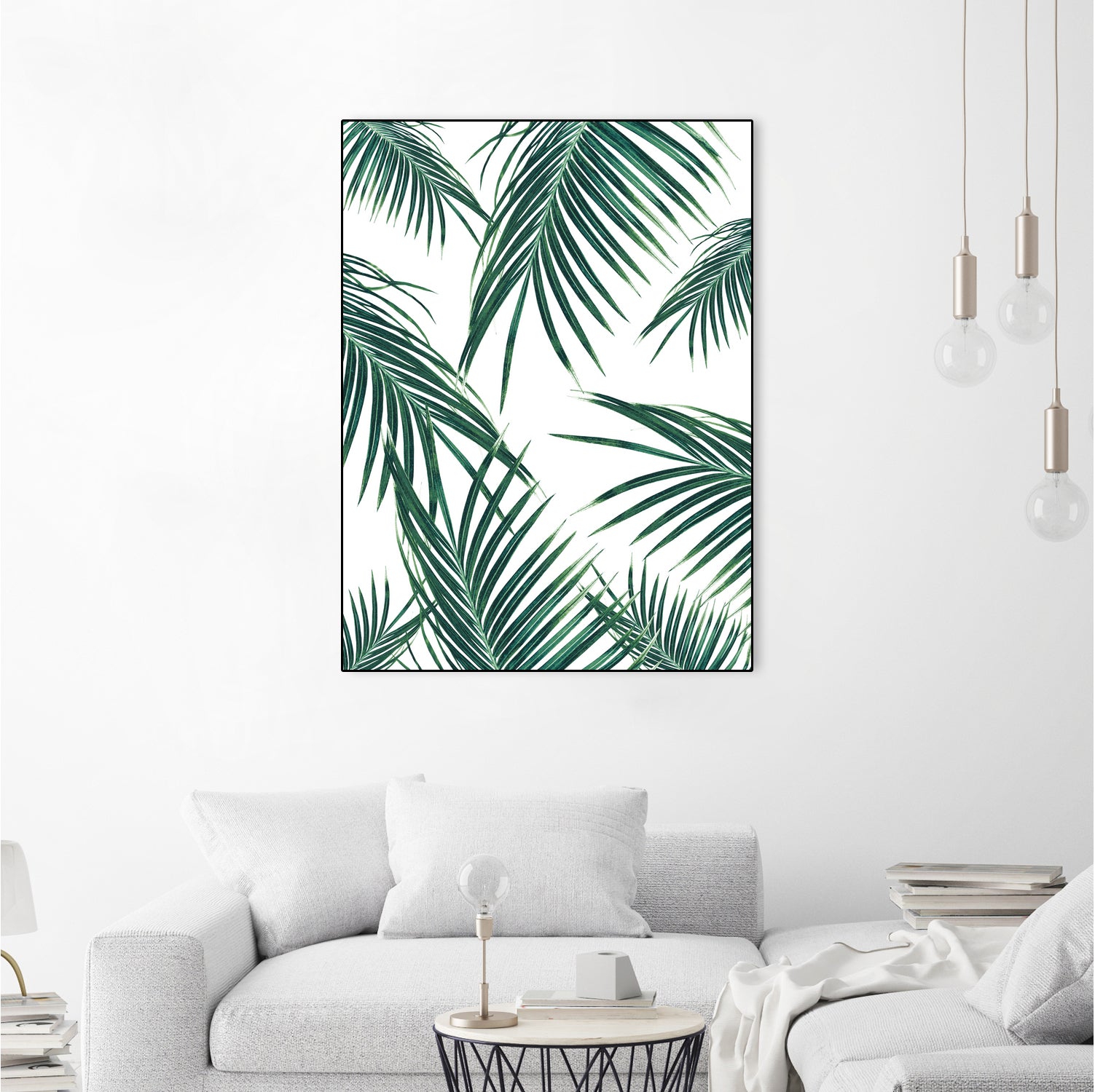 Green Palm Leaves Dream #2 #tropical #decor #art by Anita & Bella Jantz on GIANT ART - green photo illustration