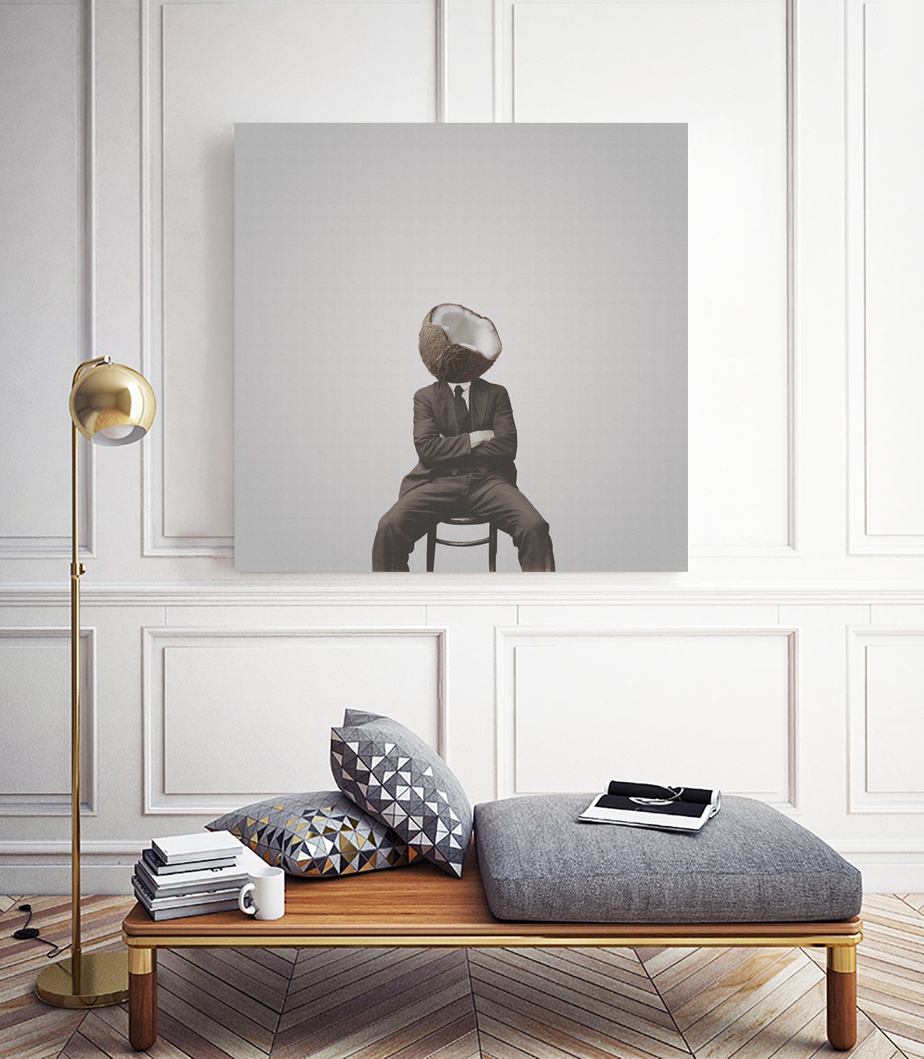 Coconut Mugshot by Isa Valimaki on GIANT ART - brown photo manipulation