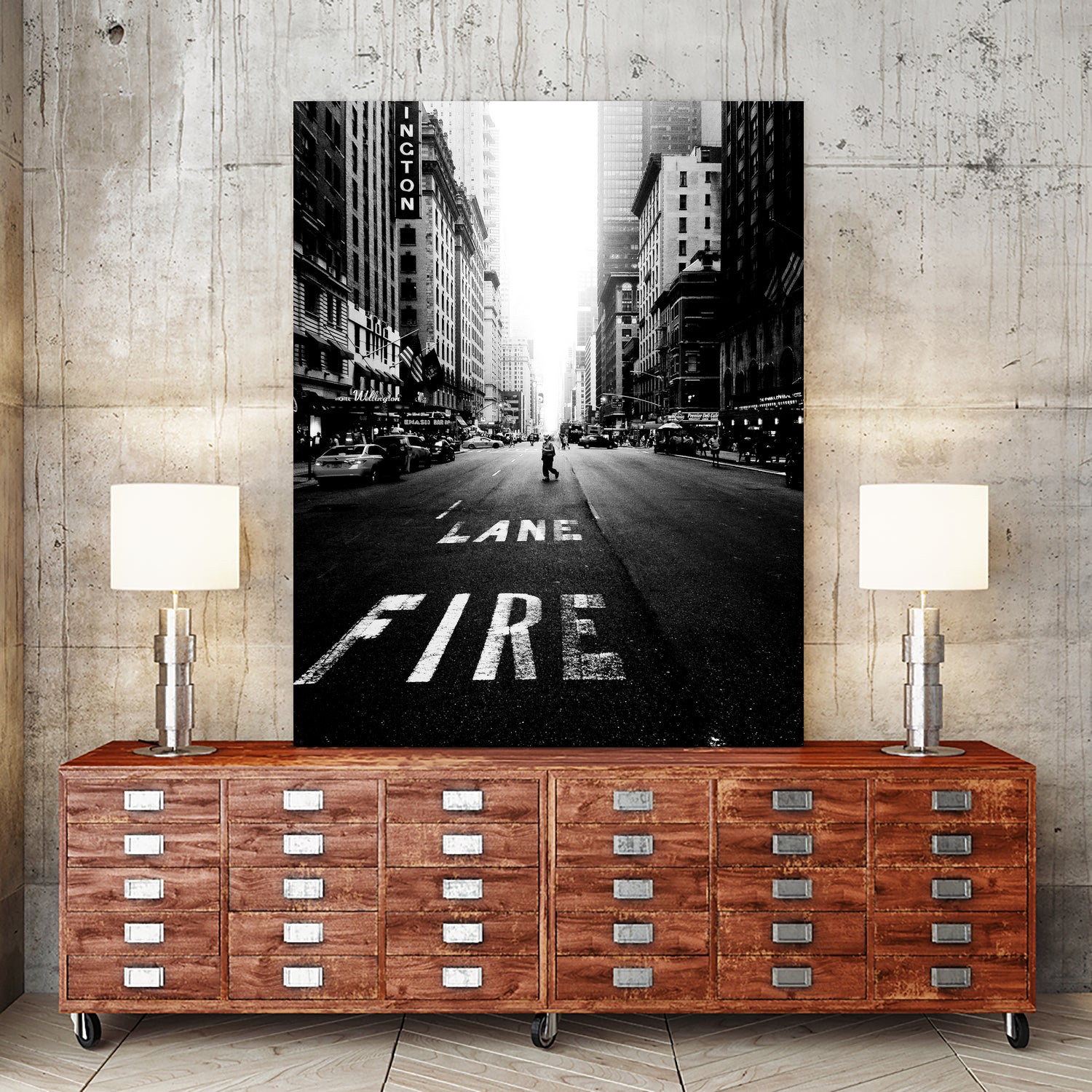 Lane fire by Dmitry Belov on GIANT ART - black photo manipulation