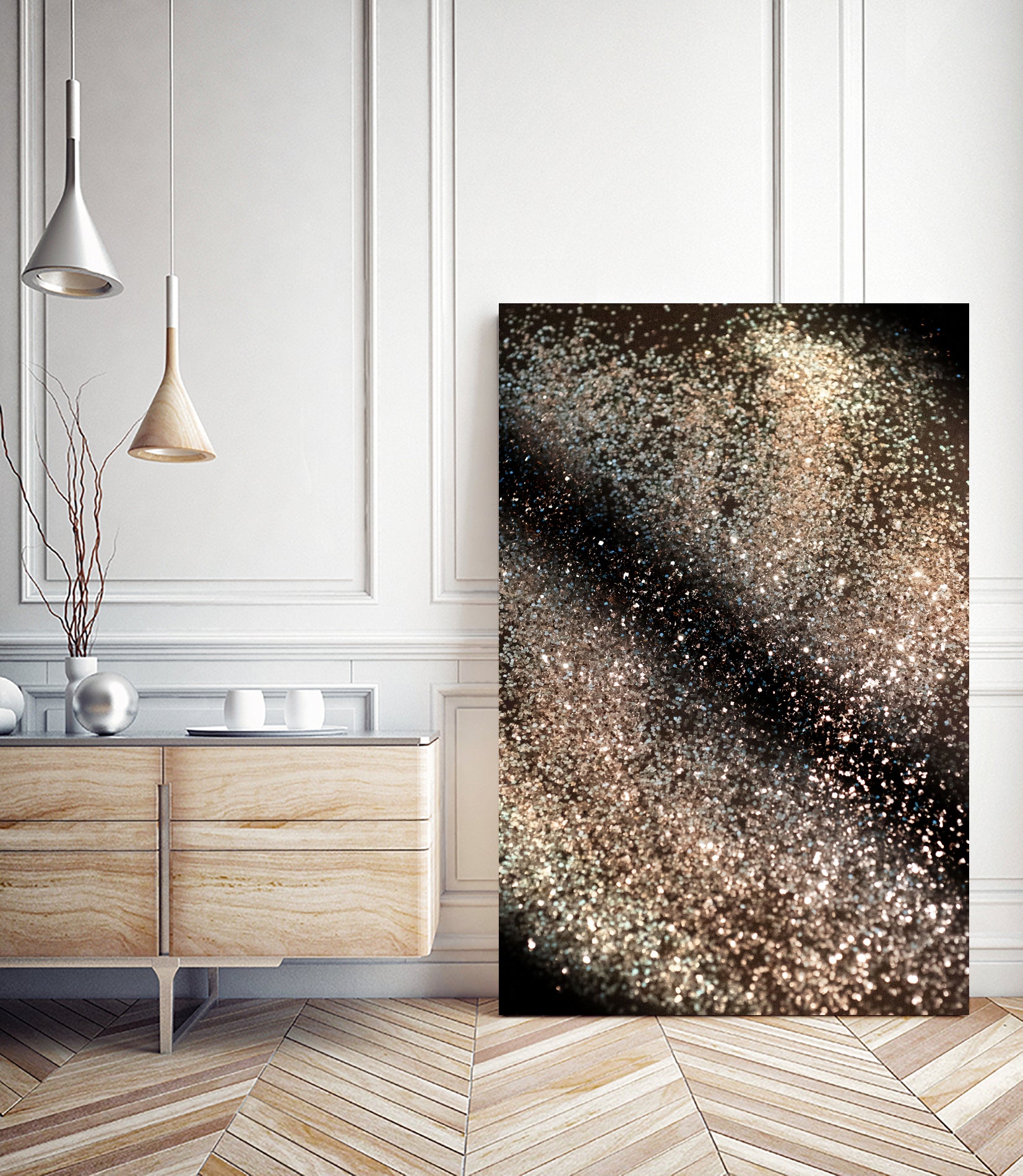 Sparkling GOLD BLACK Lady Glitter #3 #decor #art by Anita & Bella Jantz on GIANT ART - brown photo manipulation