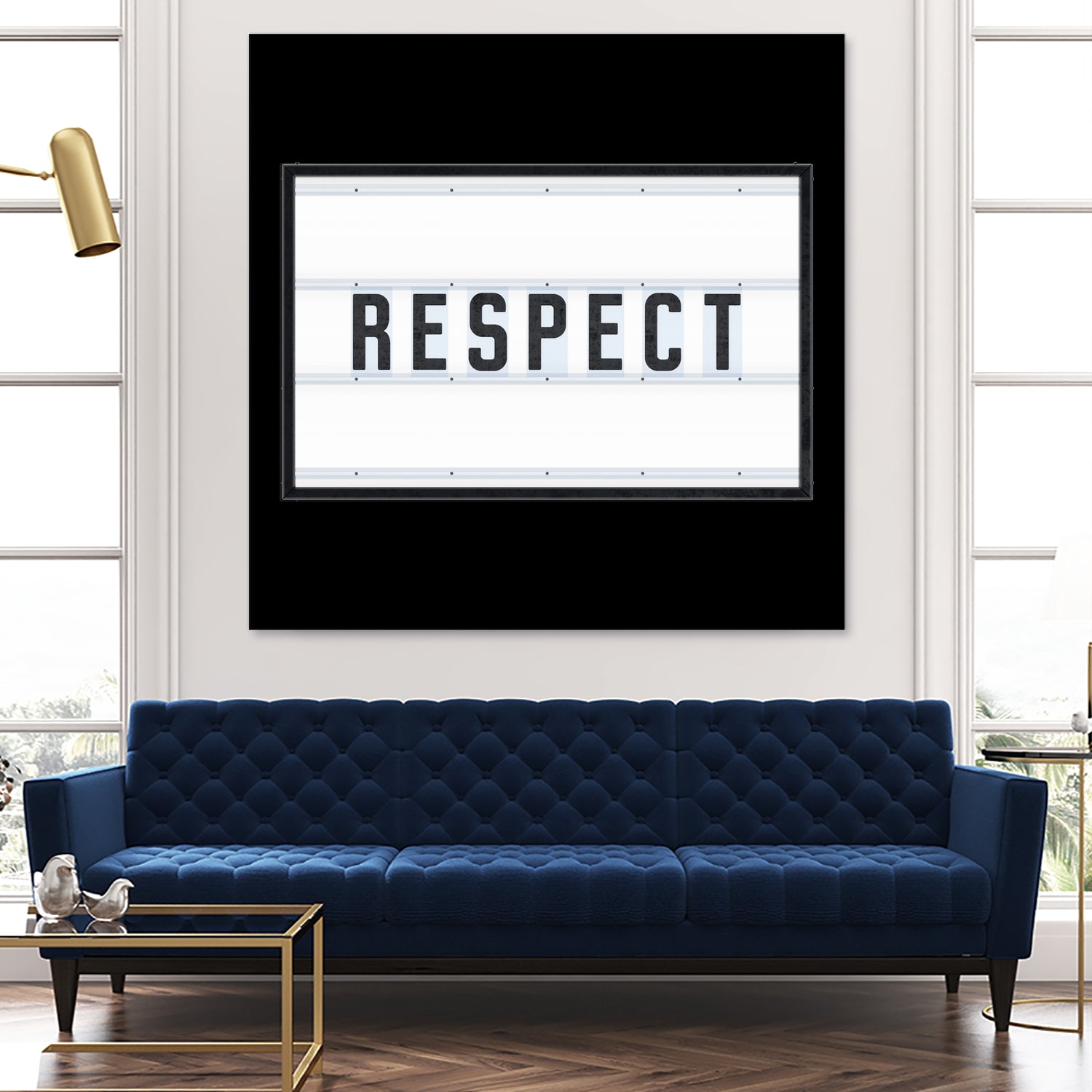 RESPECT – Light Box by Art Frankenberg on GIANT ART - white typography