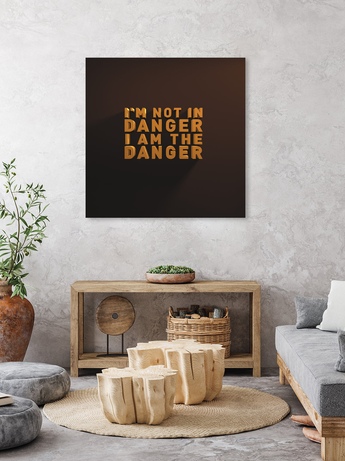 I'm not in danger. I am the danger. by Fábio Vita on GIANT ART - black 3d art