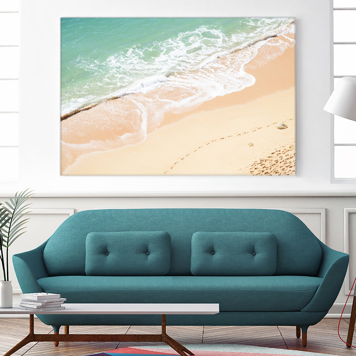 Atlantic Ocean Bliss 7 by Anitas Bellas Art on GIANT ART - beige landscape turquoise water