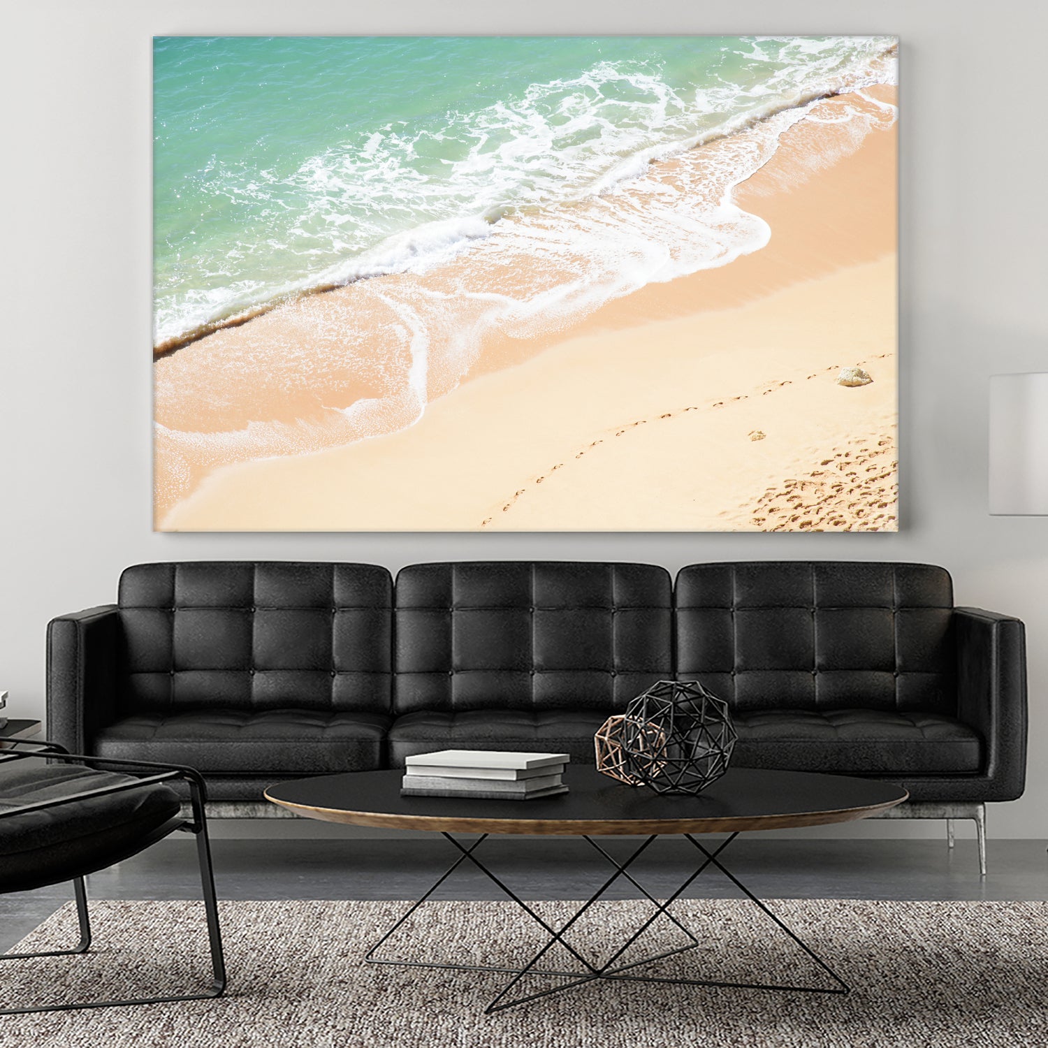 Atlantic Ocean Bliss 7 by Anitas Bellas Art on GIANT ART - beige landscape turquoise water