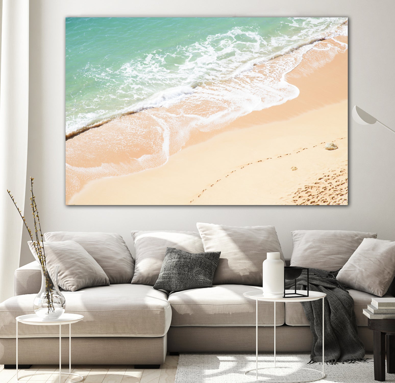 Atlantic Ocean Bliss 7 by Anitas Bellas Art on GIANT ART - beige landscape turquoise water