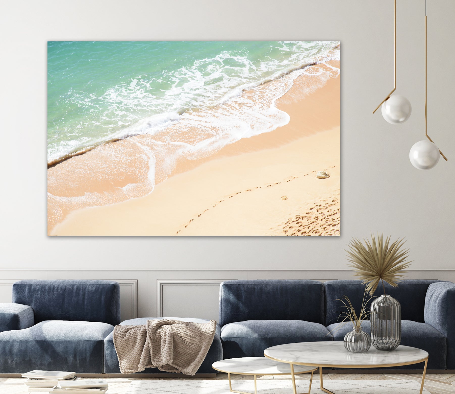 Atlantic Ocean Bliss 7 by Anitas Bellas Art on GIANT ART - beige landscape turquoise water