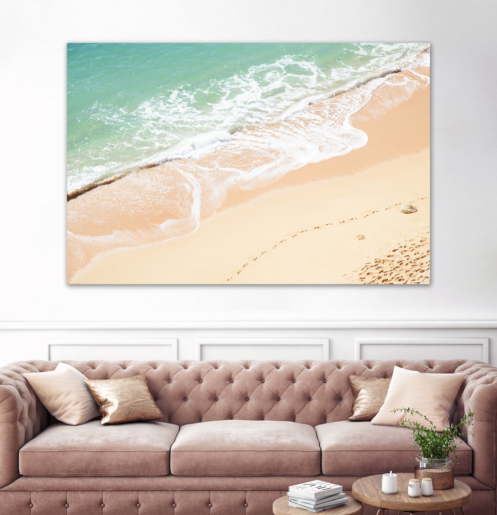 Atlantic Ocean Bliss 7 by Anitas Bellas Art on GIANT ART - beige landscape turquoise water