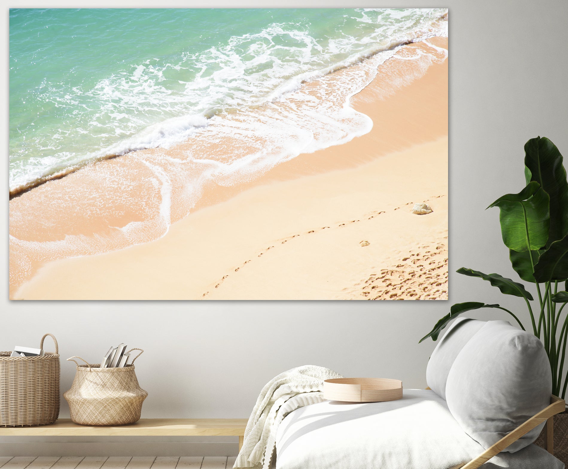 Atlantic Ocean Bliss 7 by Anitas Bellas Art on GIANT ART - beige landscape turquoise water
