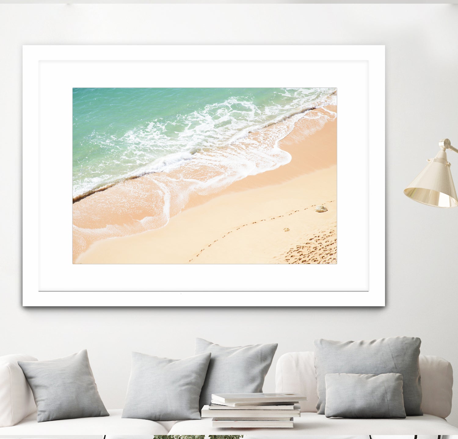 Atlantic Ocean Bliss 7 by Anitas Bellas Art on GIANT ART - beige landscape turquoise water