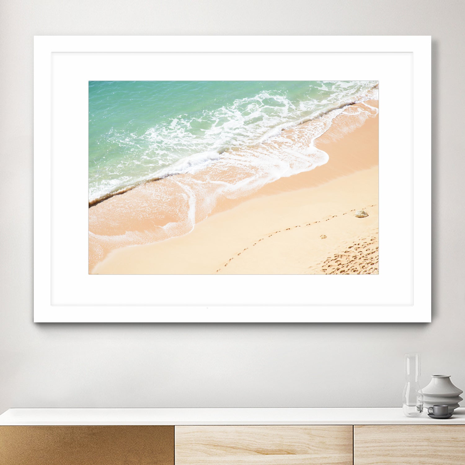 Atlantic Ocean Bliss 7 by Anitas Bellas Art on GIANT ART - beige landscape turquoise water