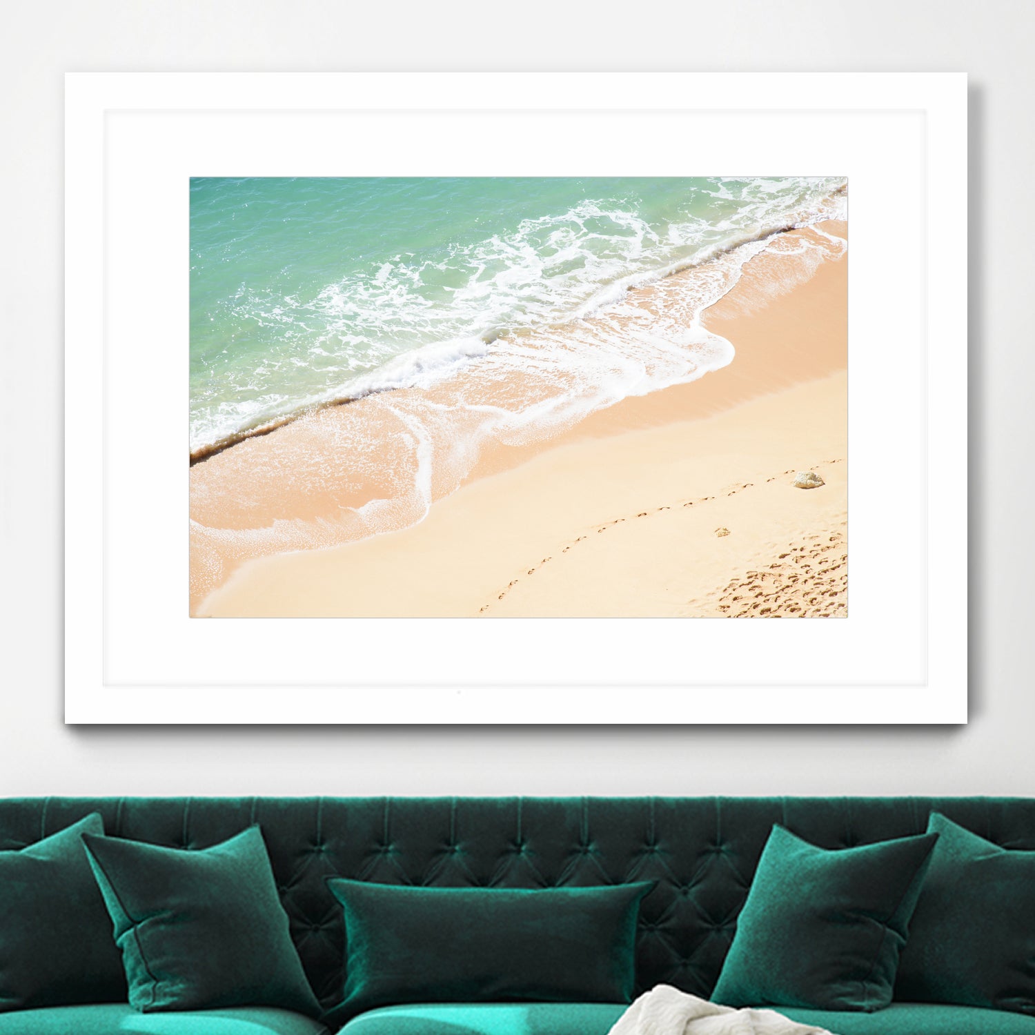 Atlantic Ocean Bliss 7 by Anitas Bellas Art on GIANT ART - beige landscape turquoise water