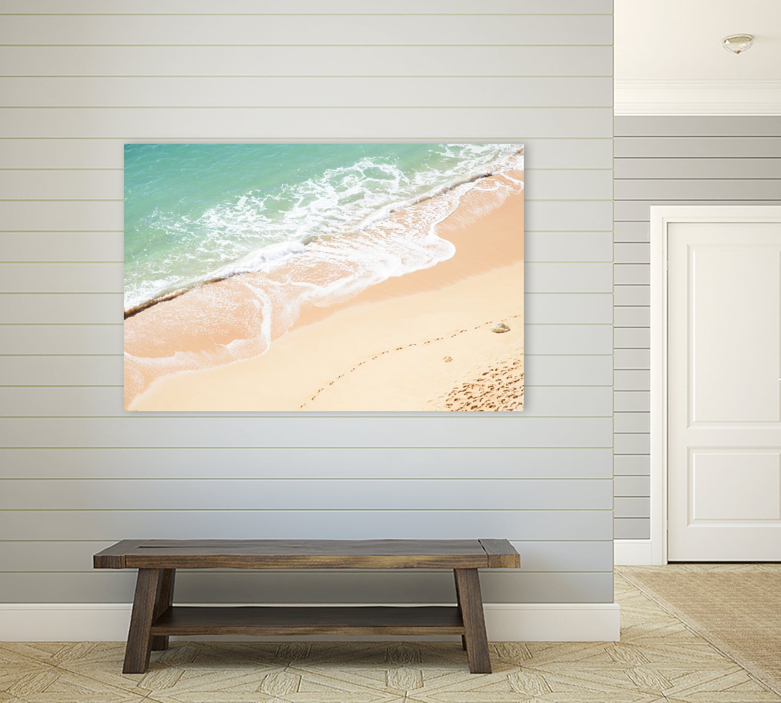 Atlantic Ocean Bliss 7 by Anitas Bellas Art on GIANT ART - beige landscape turquoise water