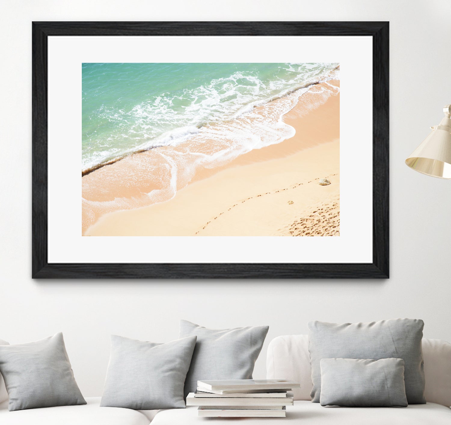 Atlantic Ocean Bliss 7 by Anitas Bellas Art on GIANT ART - beige landscape turquoise water