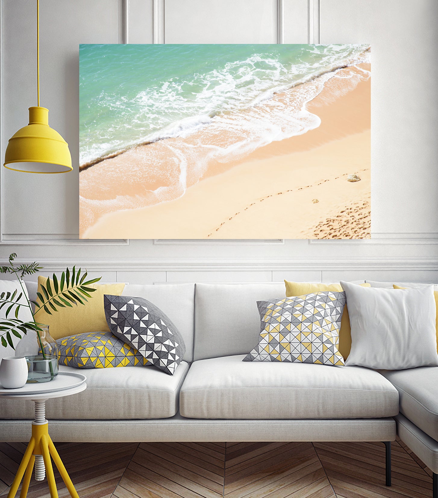 Atlantic Ocean Bliss 7 by Anitas Bellas Art on GIANT ART - beige landscape turquoise water