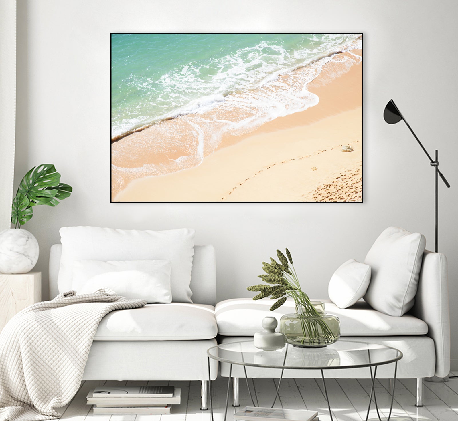 Atlantic Ocean Bliss 7 by Anitas Bellas Art on GIANT ART - beige landscape turquoise water