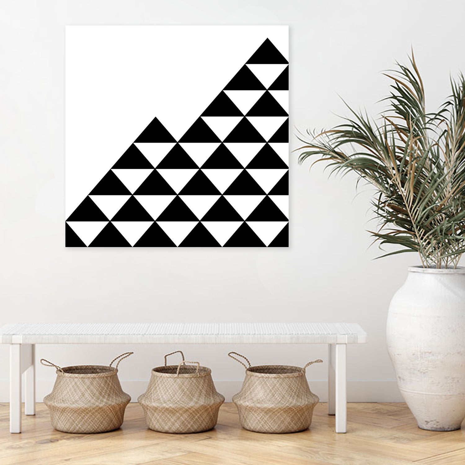 Abstract geometric pattern - black and white. by Keren Shiker on GIANT ART - black digital painting