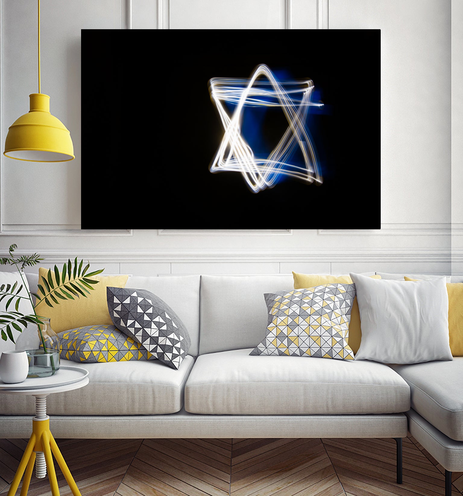 Shield of David by Maor Winetrob on GIANT ART - blue processing/programming