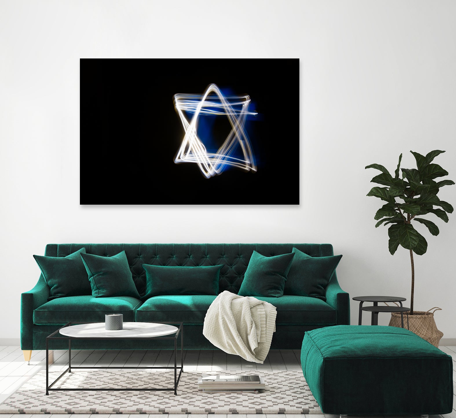 Shield of David by Maor Winetrob on GIANT ART - blue processing/programming