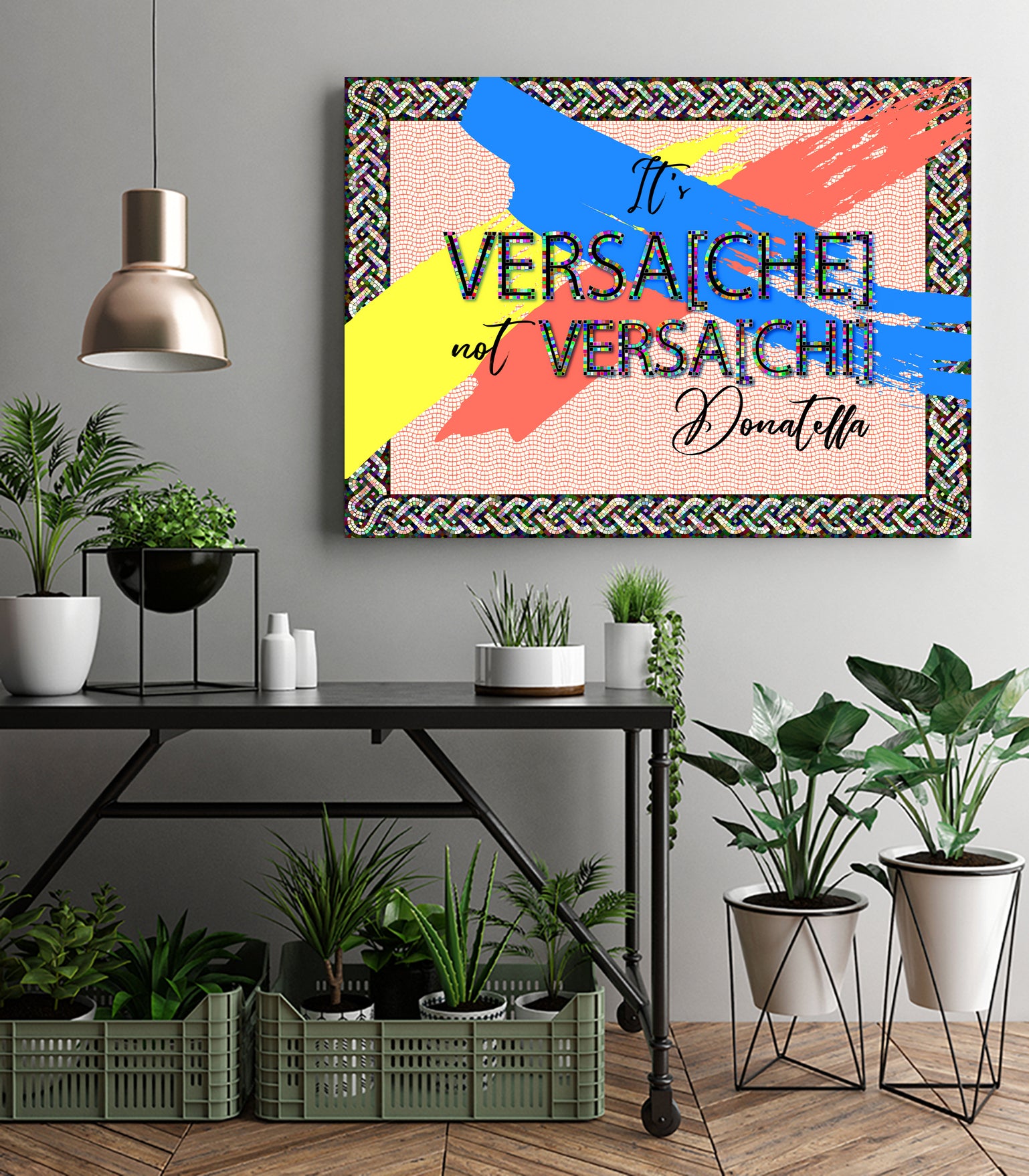 It's Versace not Versaci by Oksana Pinchuk on GIANT ART - orange digital painting