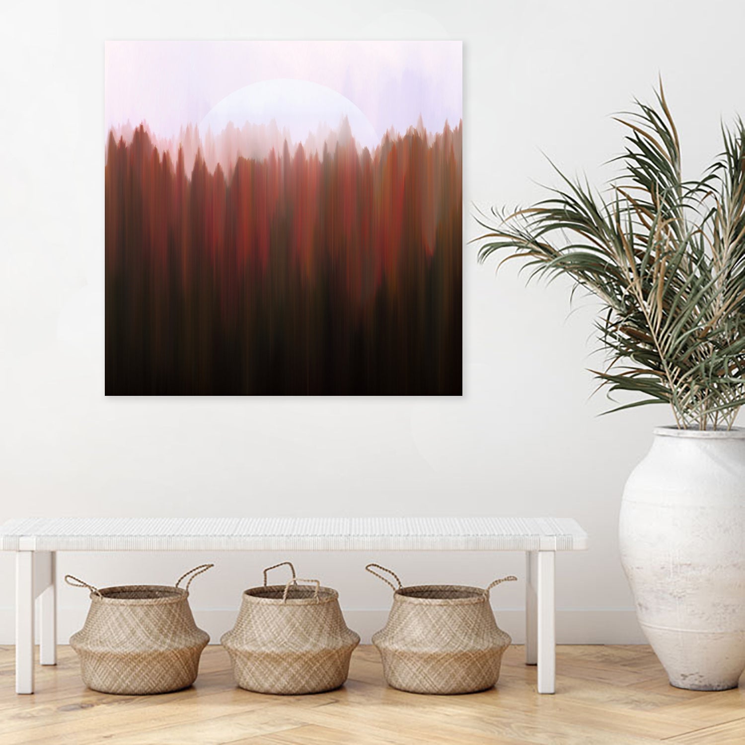 Forest Moon by Robin Willems on GIANT ART - red digital painting