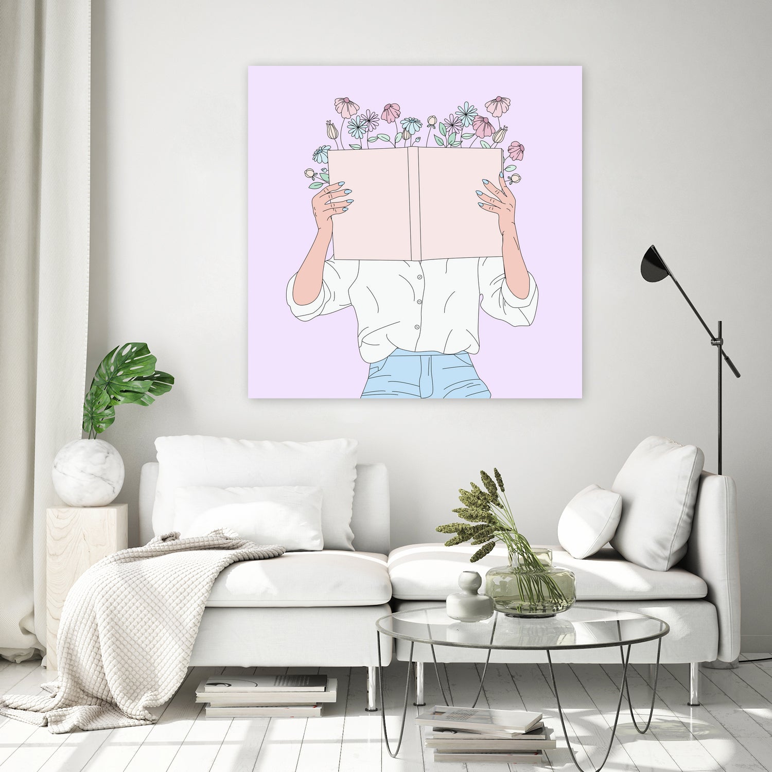 Read All About It by Natalie Label on GIANT ART - fuchsia digital painting