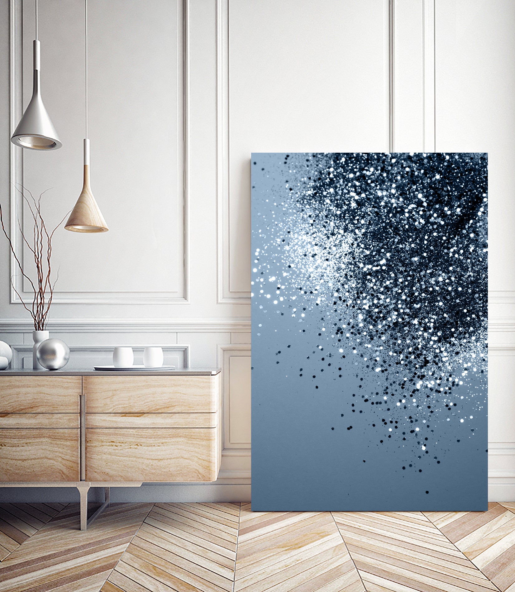 Sparkling Blue Lady Glitter #2 #shiny #decor #art by Anita & Bella Jantz on GIANT ART - blue photo manipulation