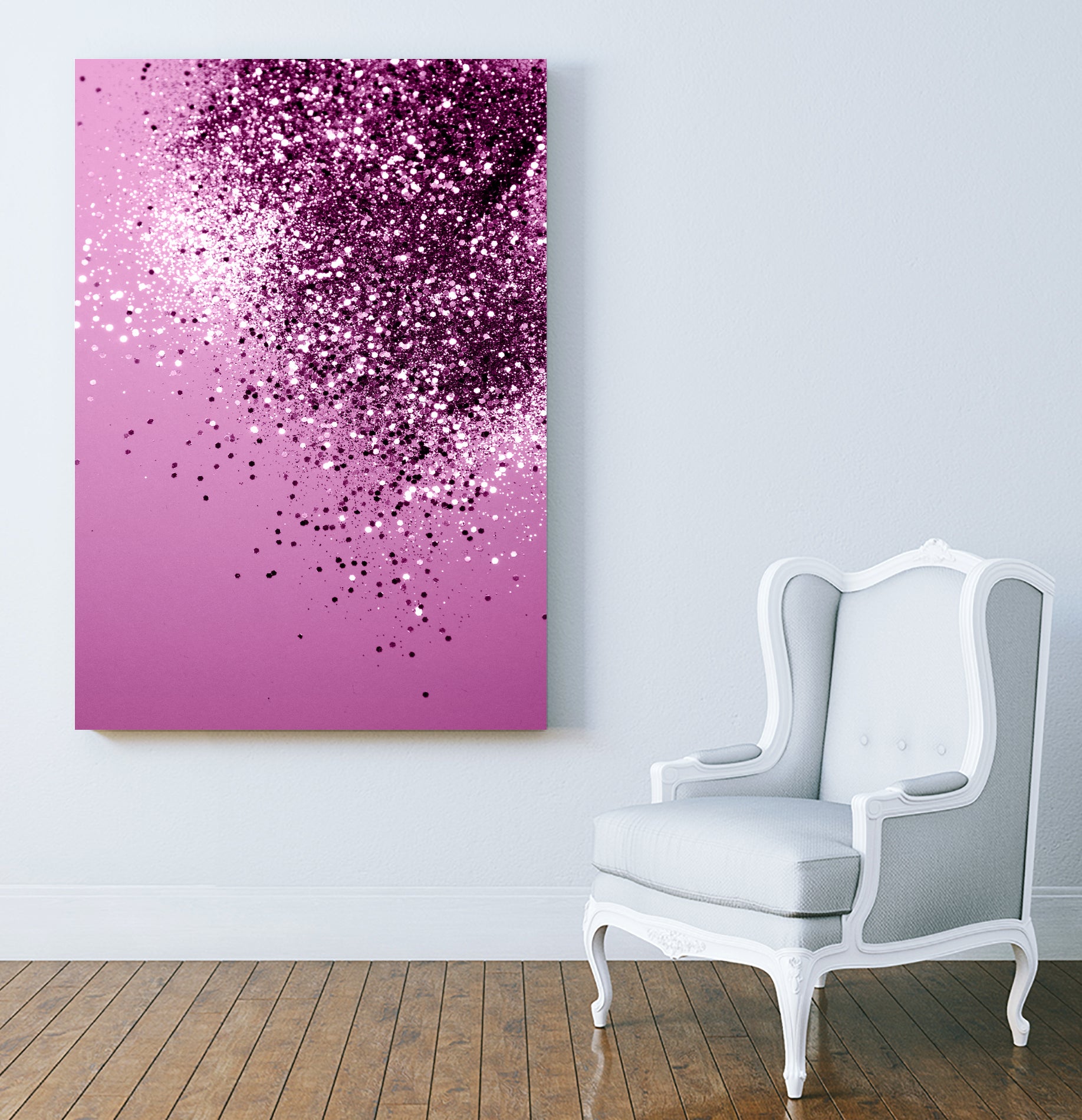 Sparkling Pink Lady Glitter #1 #shiny #decor #art by Anita & Bella Jantz on GIANT ART - pink photo manipulation