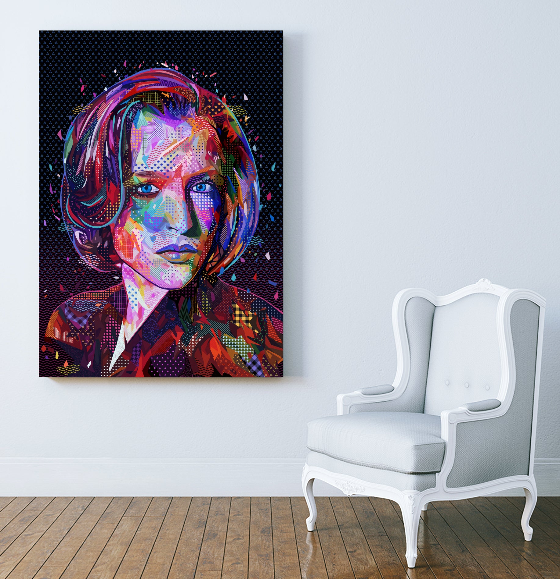PoP Dana Scully by Alessandro Pautasso on GIANT ART - black digital painting