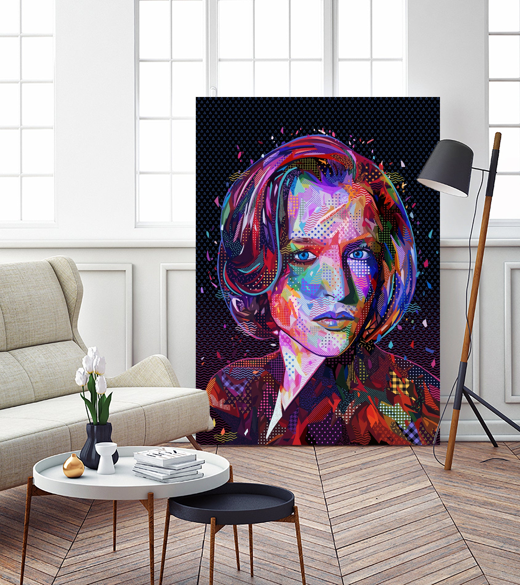 PoP Dana Scully by Alessandro Pautasso on GIANT ART - black digital painting