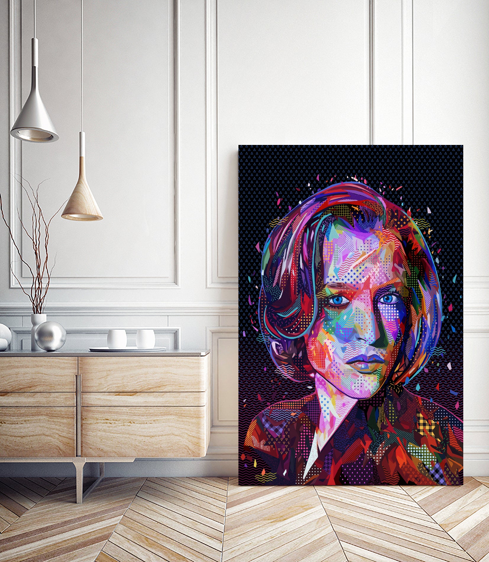 PoP Dana Scully by Alessandro Pautasso on GIANT ART - black digital painting