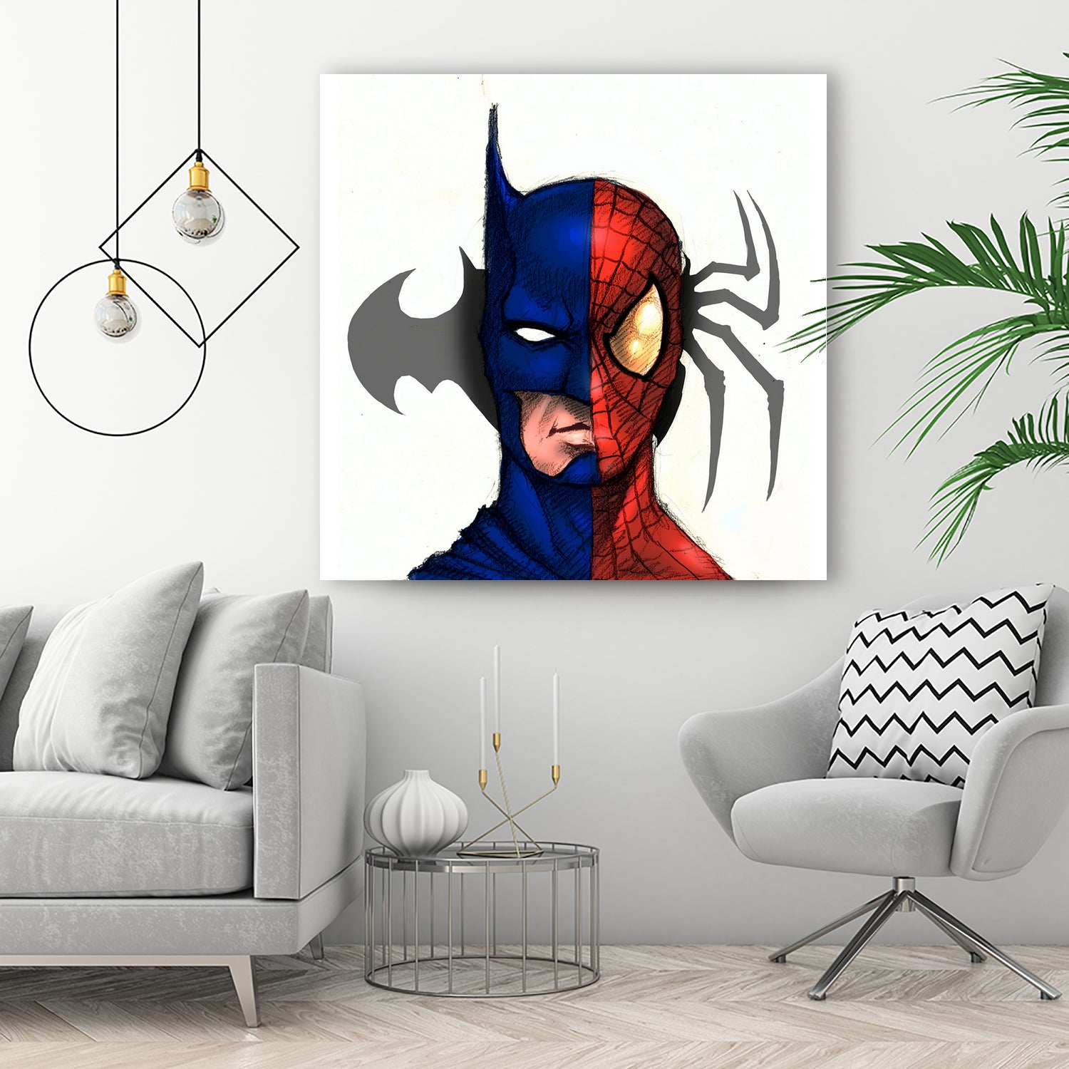 DC vs Marvel by Norik Imami on GIANT ART - blue digital drawing