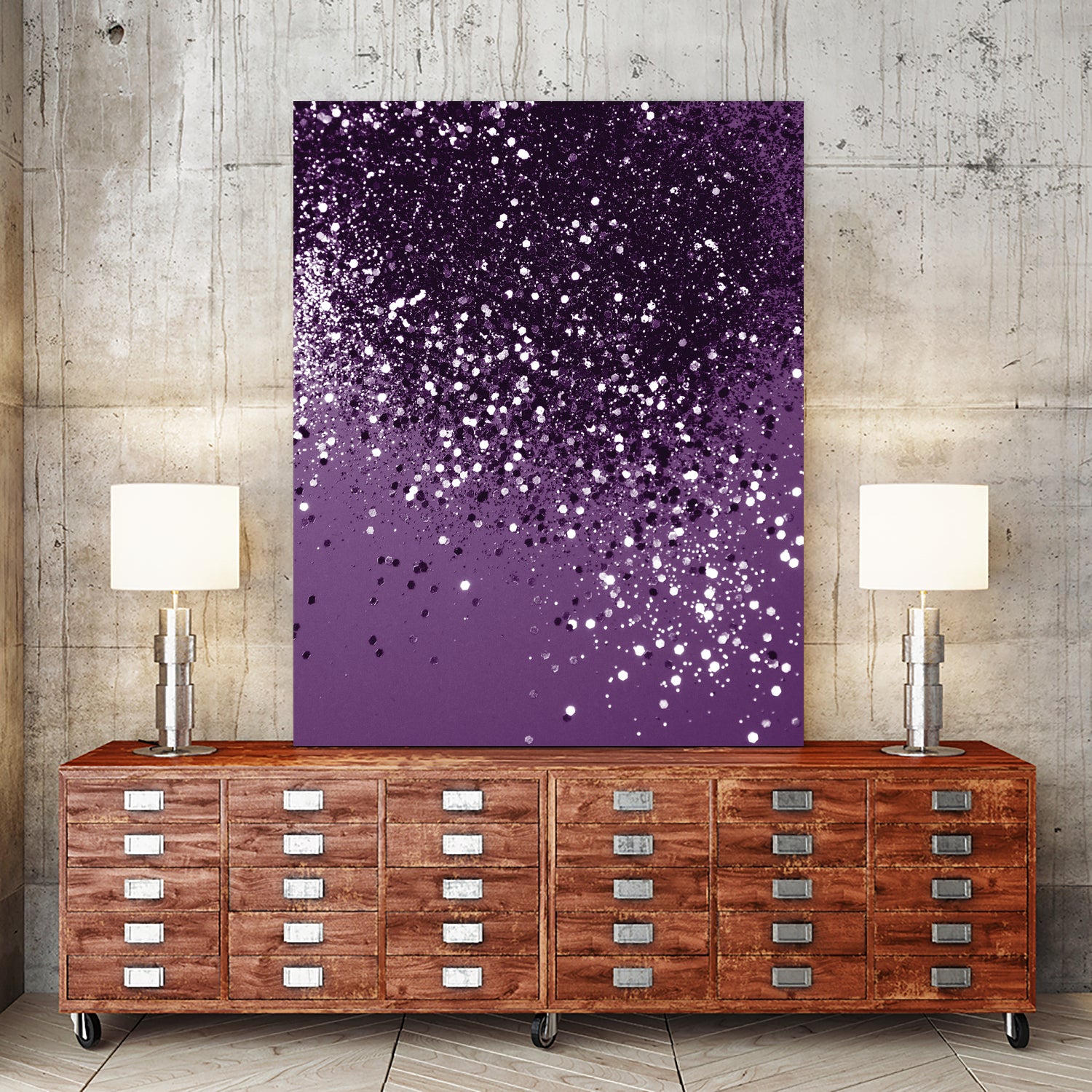 PURPLE Glitter Dream #1 #shiny #decor #art by Anita & Bella Jantz on GIANT ART - fuchsia photo manipulation