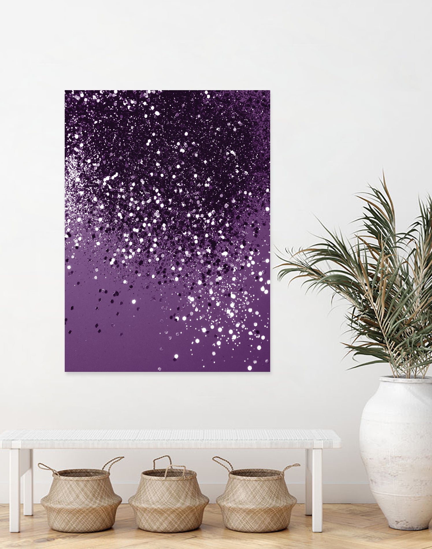 PURPLE Glitter Dream #1 #shiny #decor #art by Anita & Bella Jantz on GIANT ART - fuchsia photo manipulation