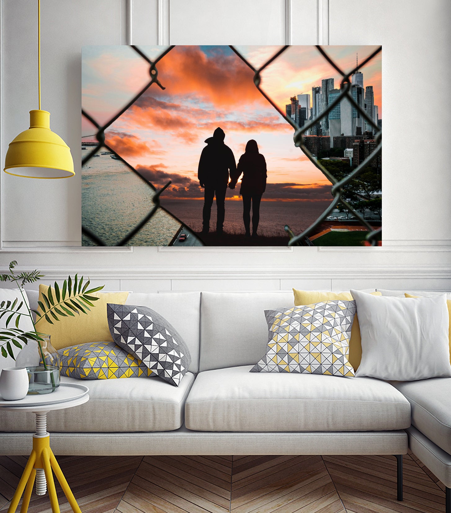 Free Love by GEN Z by Rigaud Mickaël on GIANT ART - orange photo illustration