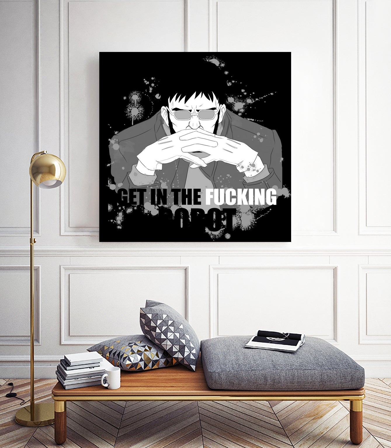 Get in to the fucking robot by Victoria Fernández Bravo on GIANT ART - gray digital drawing