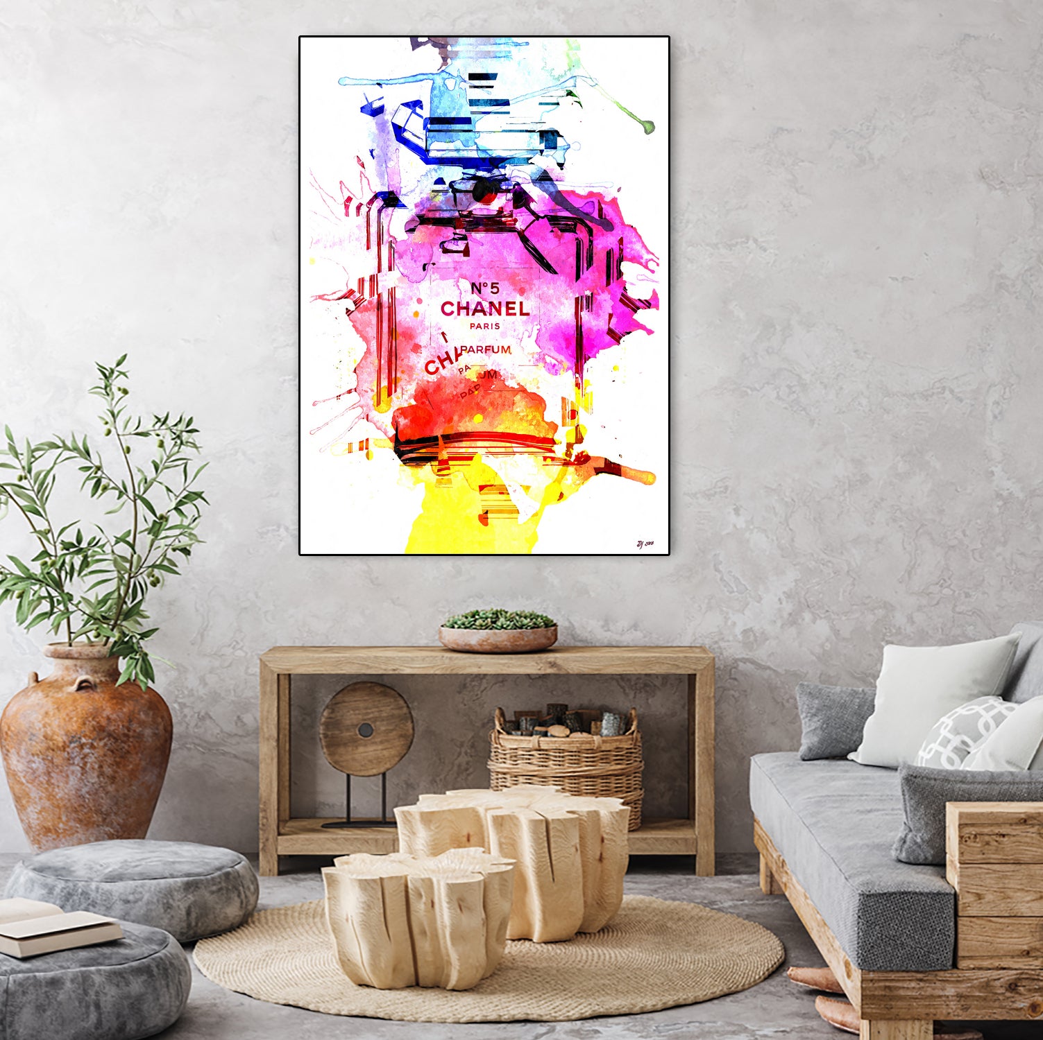 Chanel Shards by Daniel Janda on GIANT ART - white mixed media