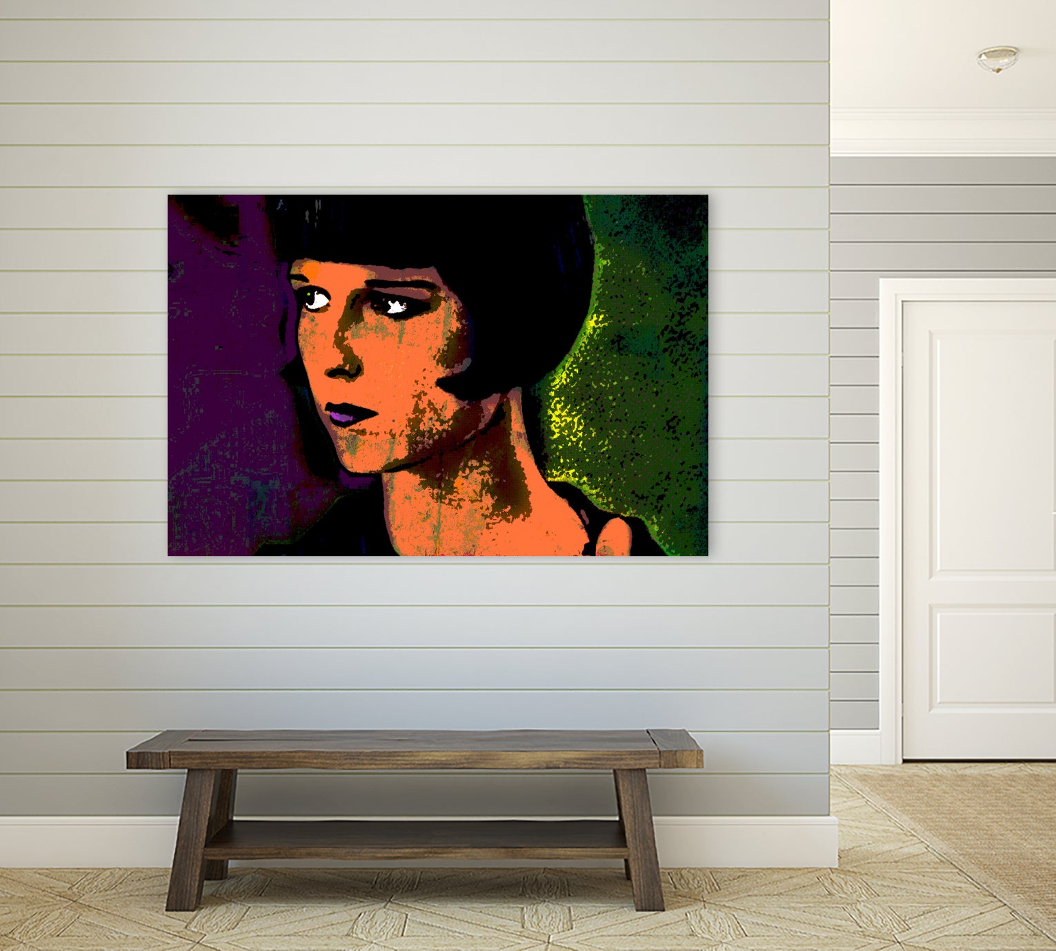 LOUISE BROOKS-2 by OTIS PORRITT on GIANT ART - orange digital painting