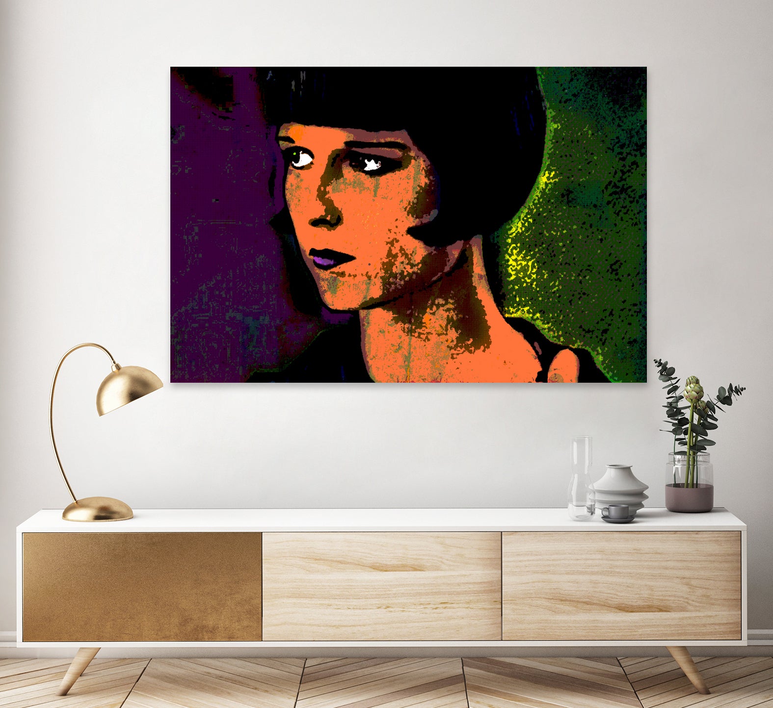 LOUISE BROOKS-2 by OTIS PORRITT on GIANT ART - orange digital painting