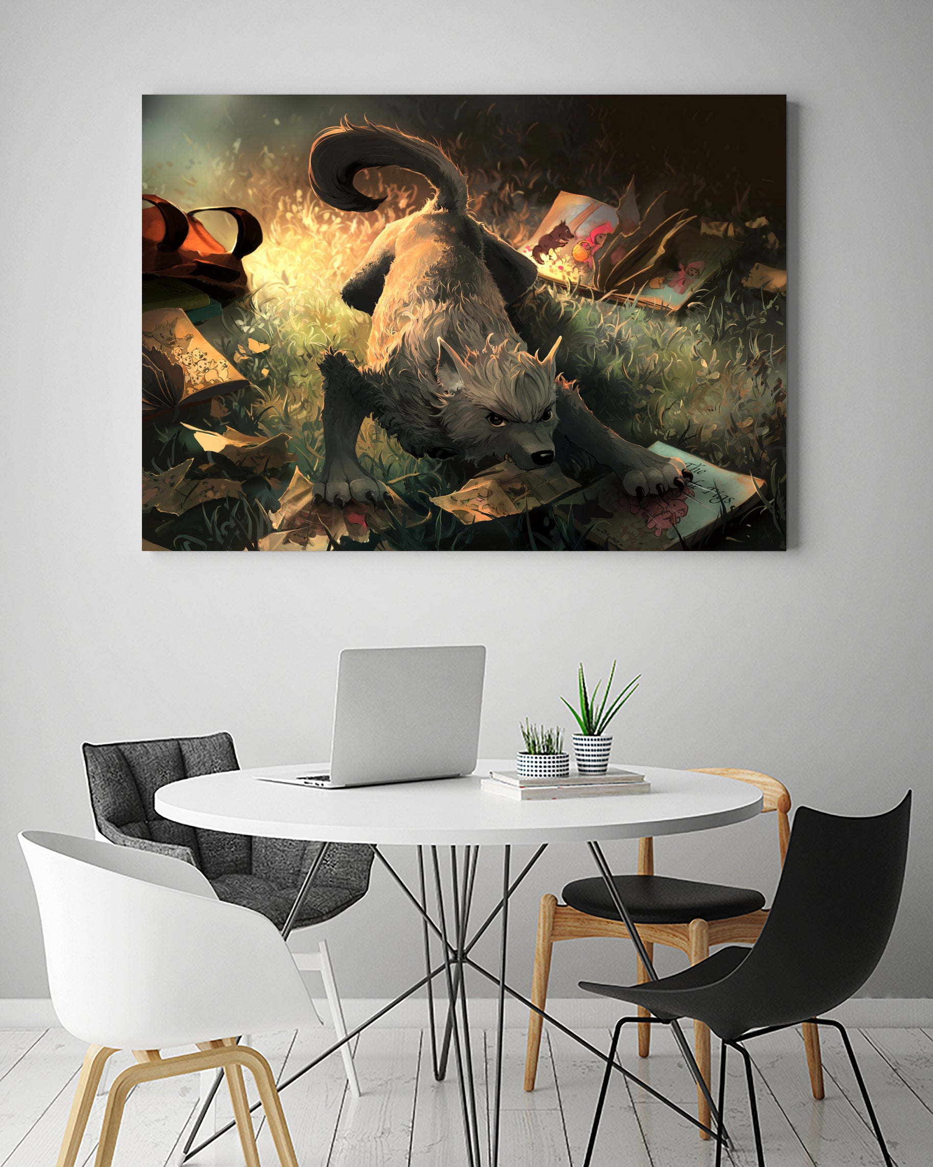 The seven deadly sins : Wrath by Cyril Rolando on GIANT ART - yellow digital painting