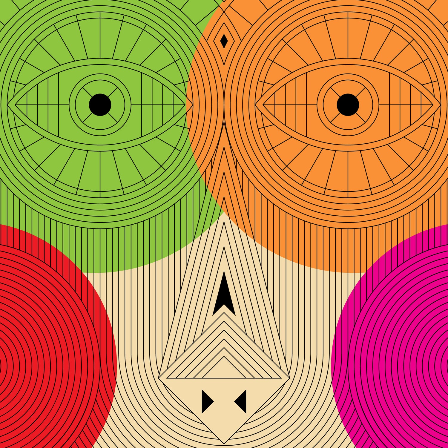 ancient tribal by TM Selvam on GIANT ART - white vector illustration