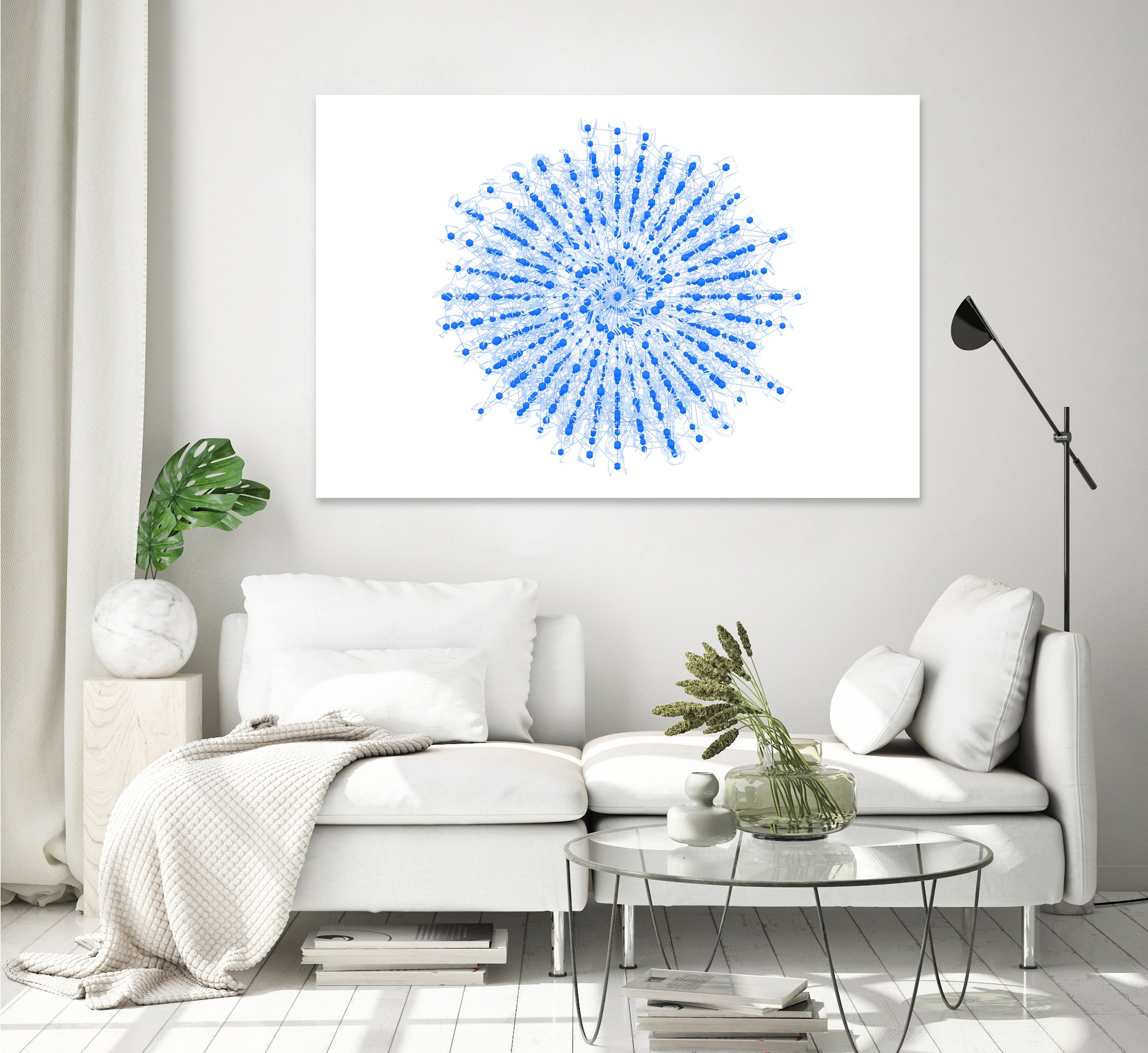 Superposition 2 by Marco Bagni on GIANT ART - blue digital drawing