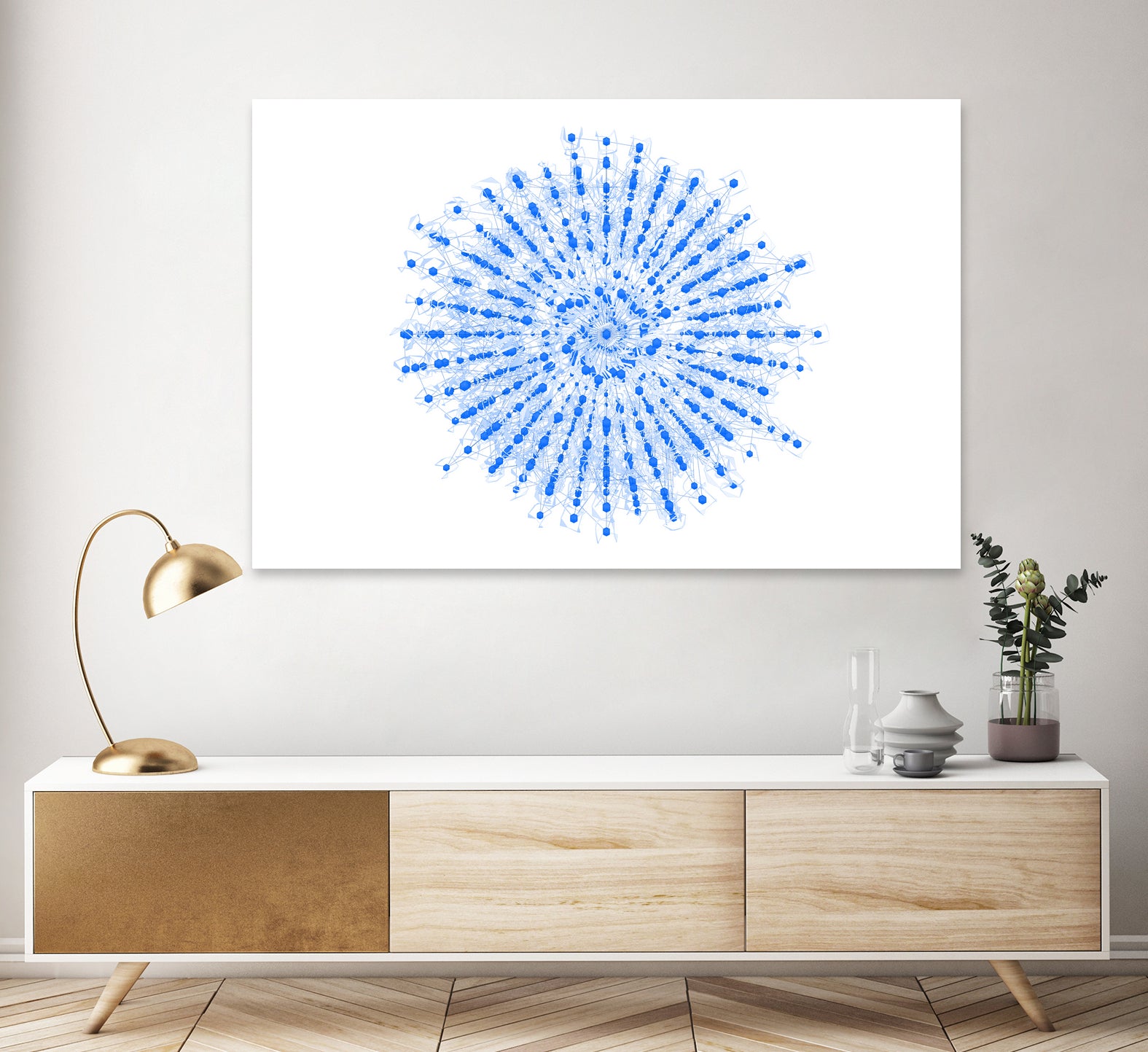 Superposition 2 by Marco Bagni on GIANT ART - blue digital drawing