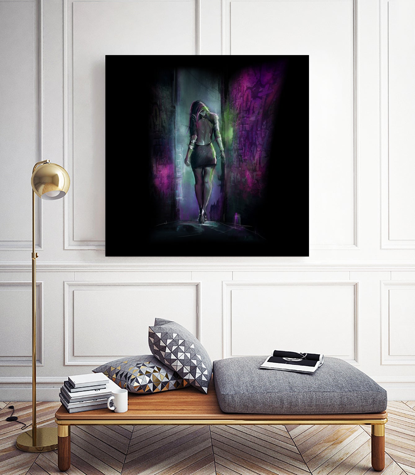 Reverse Love by Claudio Tosi on GIANT ART - fuchsia digital painting