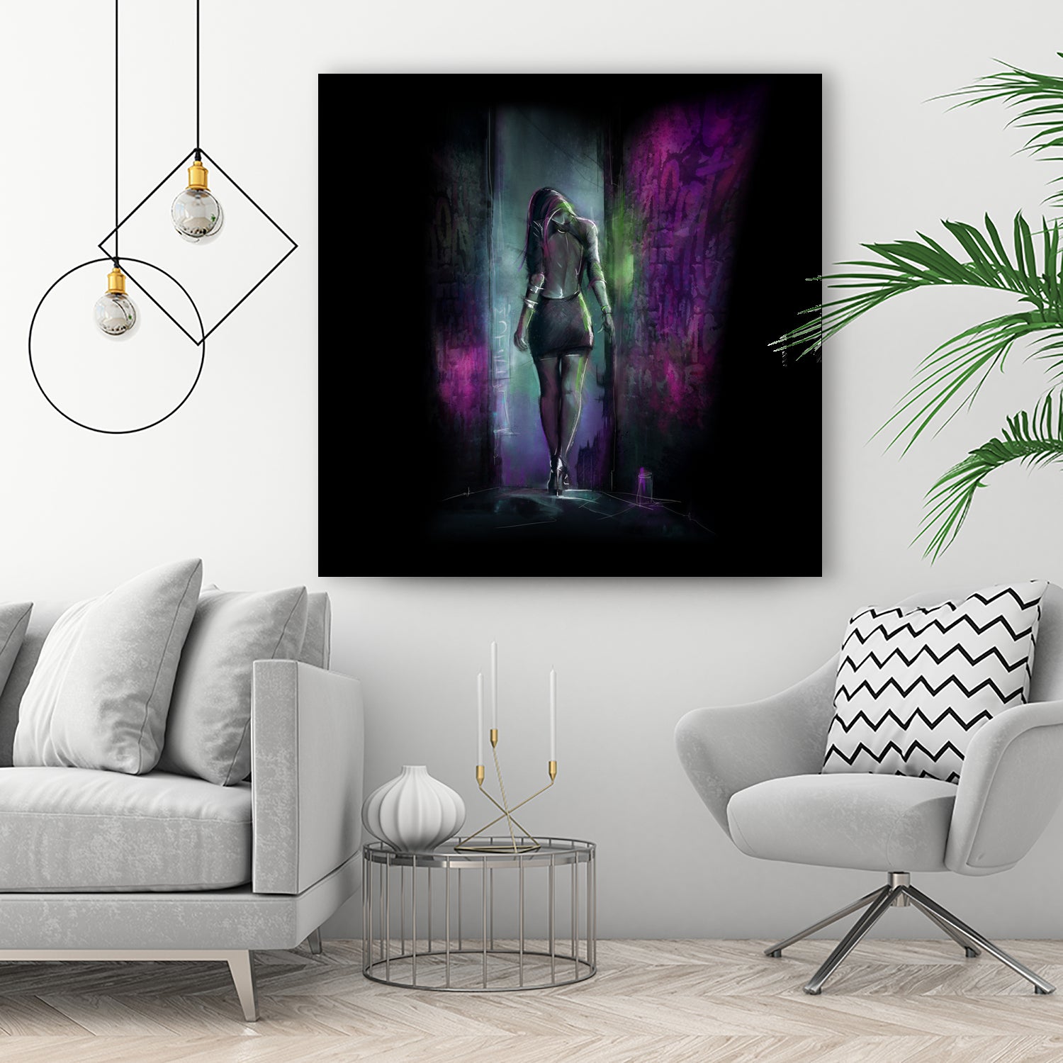Reverse Love by Claudio Tosi on GIANT ART - fuchsia digital painting