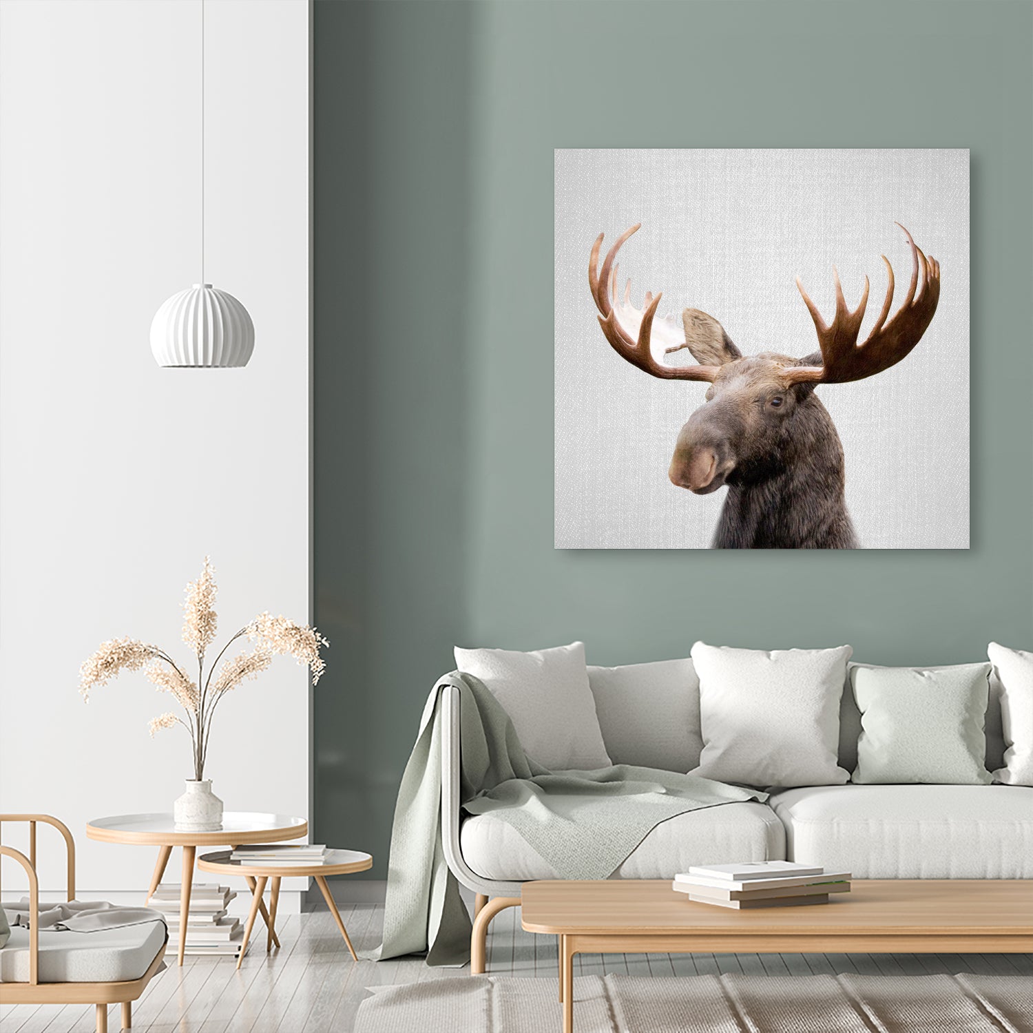 Moose - Colorful by Gal Pittel on GIANT ART - brown photo illustration