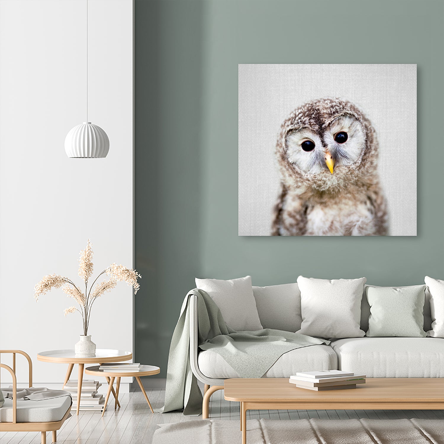 Baby Owl - Colorful by Gal Pittel on GIANT ART - brown digital painting