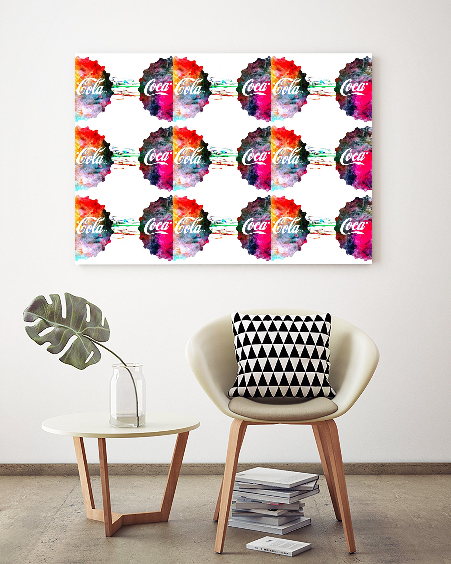 Coke Bottle Caps by Daniel Janda on GIANT ART - red mixed media