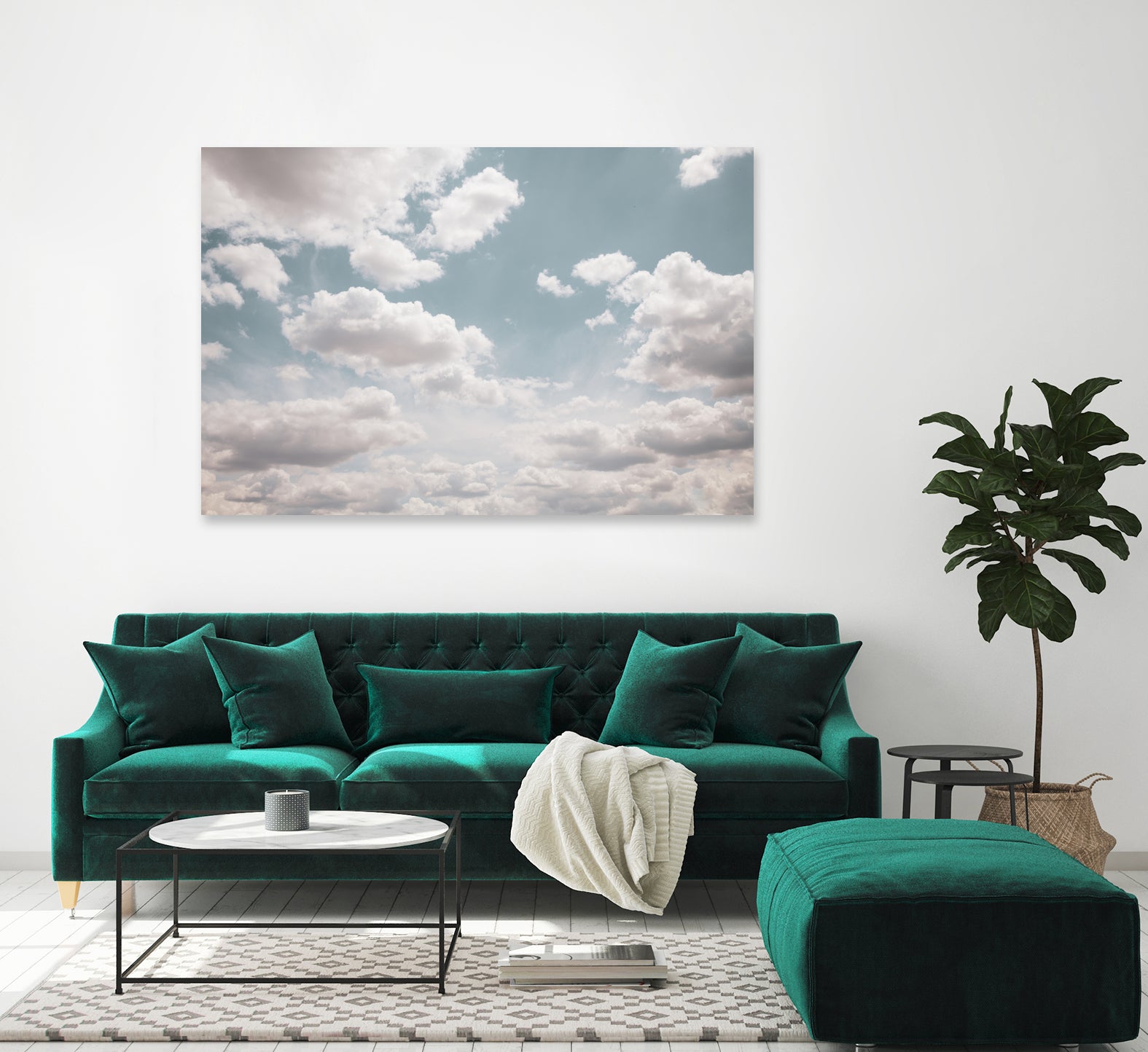 Dreamy Clouds 1 by Anitas Bellas Art on GIANT ART - coastal